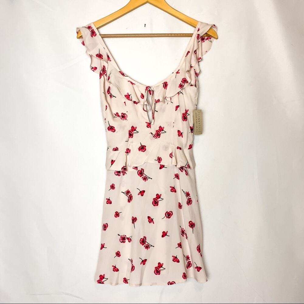 NWT Flynn Skye Mimi Pink Floral Mini Dress Sz. XS - Picture 3 of 6